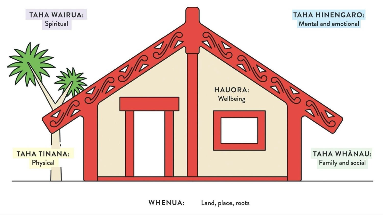 Te Whare Tapa Wha, the building blocks of health from a Māori perspective